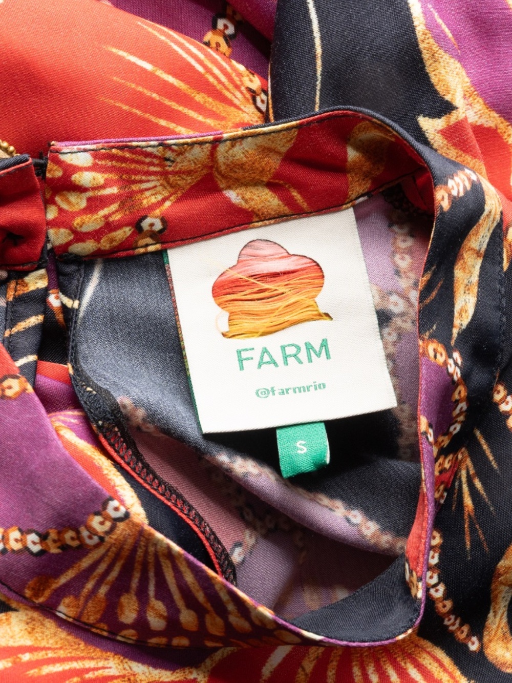 FARM Rio - Ruffled Floral-Print Crepe De Chine Mini Dress - Picture 4 of 11